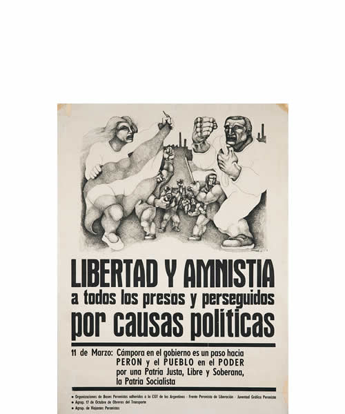 Dibujo de Carpani del Frejuli de la campaña electoral de 1973